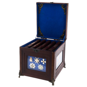 Набор книг в кожаном переплете "История России" в коробе