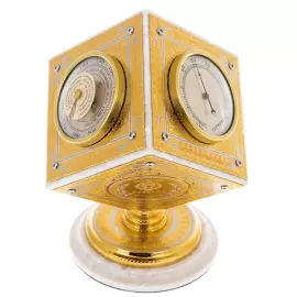The weather station on the marble "Cube" Zlatoust