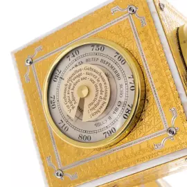 The weather station on the marble "Cube" Zlatoust