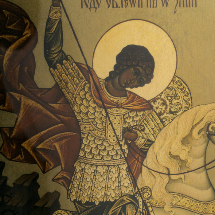 Painting on gold "George the Victorious"