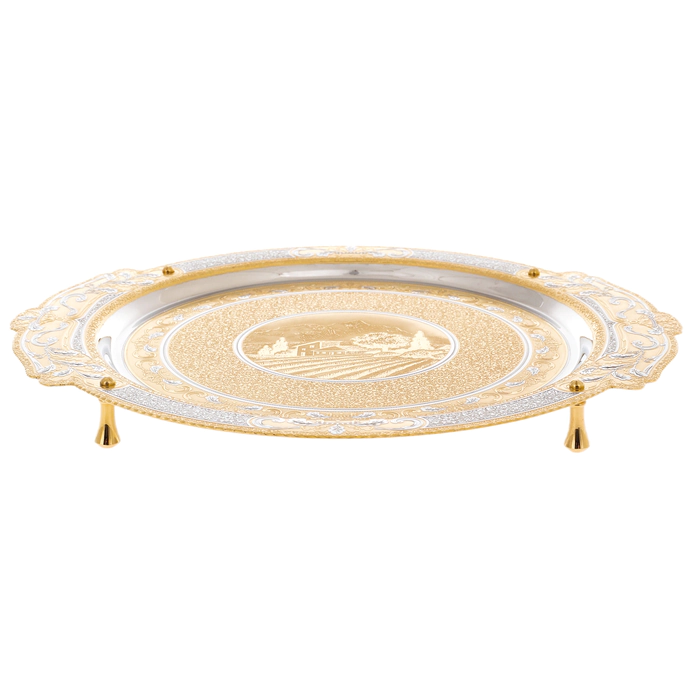 Platter "House in the mountains", Zlatoust