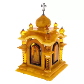 Шкатулка из янтаря "Часовня"