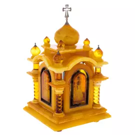 Шкатулка из янтаря "Часовня"