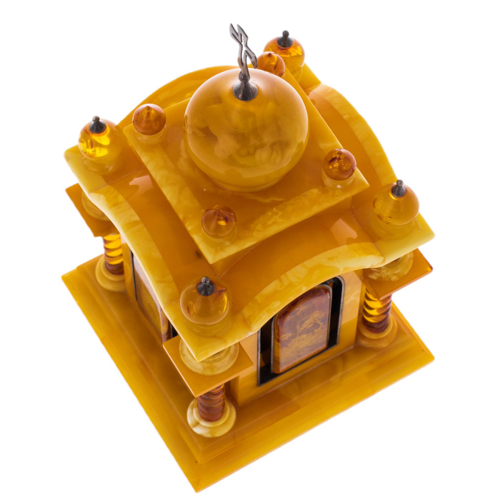 Шкатулка из янтаря "Часовня"