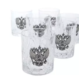 Vodka set: decanter and stacks, for 6 people