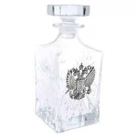 Vodka set: decanter and stacks, for 6 people
