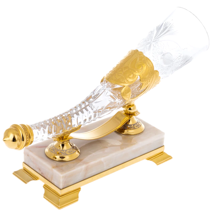 A souvenir made of crystal "Cornucopia" Zlatoust