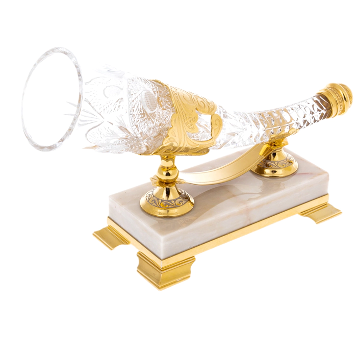 A souvenir made of crystal "Cornucopia" Zlatoust