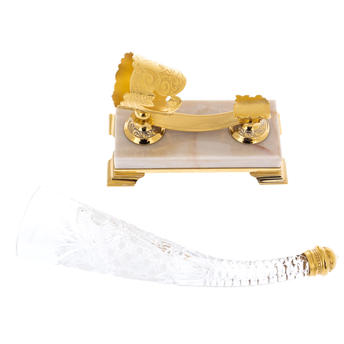 A souvenir made of crystal "Cornucopia" Zlatoust