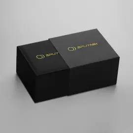 Наручные механические часы с автоподзаводом Lincor "Спутник" серебристые с коричневым ремешком