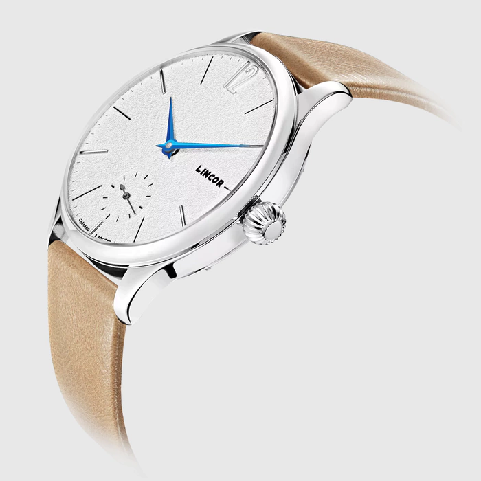 Lincor Uni Mechanical Wristwatch with Light Brown Strap