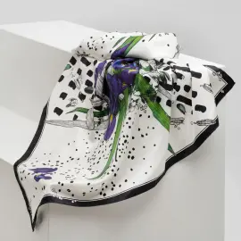 Платок шелковый "Delicate" ирисы Платок шелковый "Delicate" ирисы