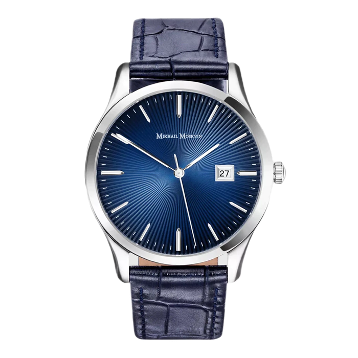 Наручные кварцевые часы Mikhail Moskvin Elegance с синим ремешком