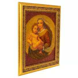 The painting of amber "Madonna"