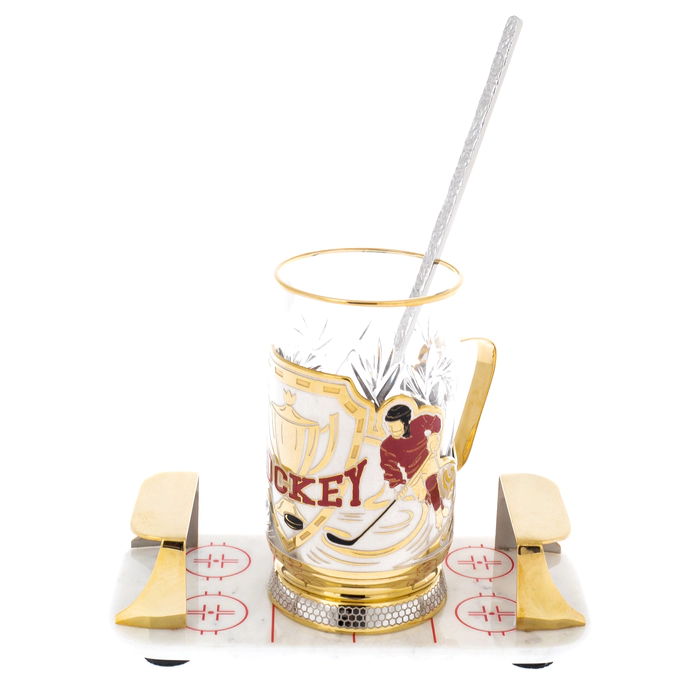Hockey cup holder on a stand, Zlatoust