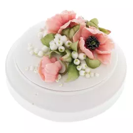 Шкатулка большая "Надежда" с маком и ландышами, в подарочной коробке