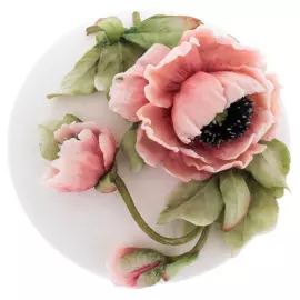 Шкатулка средняя "Надежда" с маком, в подарочной коробке