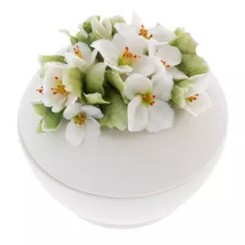 Шкатулка средняя "Букет" с жасмином, в подарочной коробке