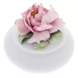 Шкатулка малая "Горошина" с розой, в подарочной коробке