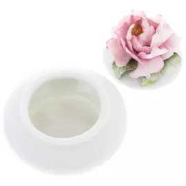 Шкатулка малая "Горошина" с розой, в подарочной коробке