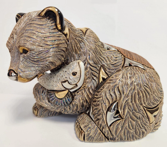 Ceramic figurine "Grizzly Bear"