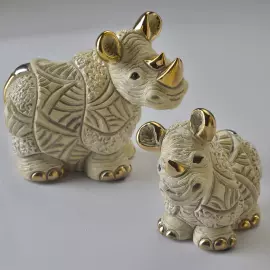 Статуэтка керамическая "Белый носорог"