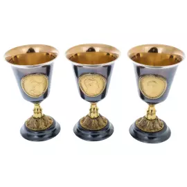 Набор для водки "Императорский гексагон" с панно, на 6 персон