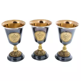 Набор для водки "Императорский гексагон" с панно, на 6 персон