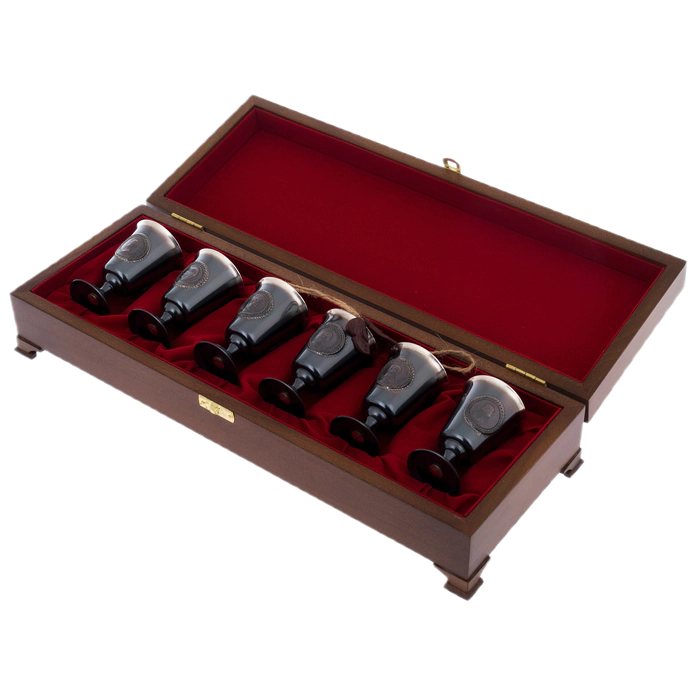 Vodka set "Tsarskaya stack" for 6 people