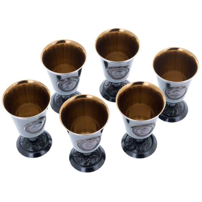 Vodka set "Tsarskaya stack" for 6 people