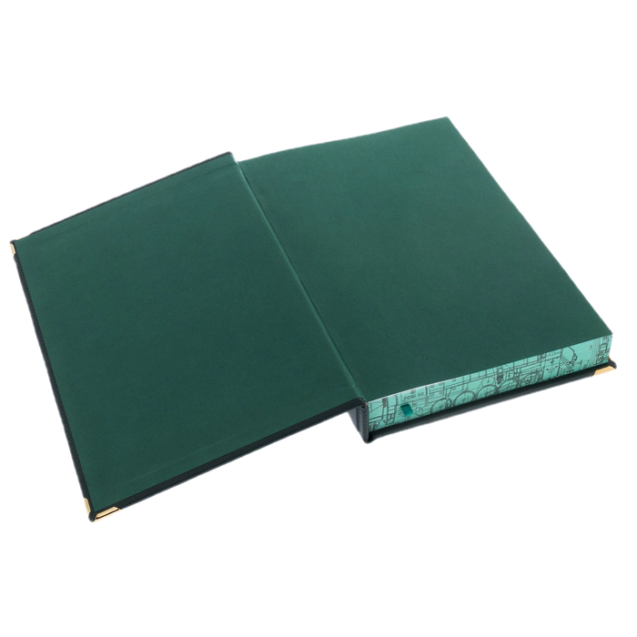 Leather-bound gift book "Narrow gauge steam locomotives of the USSR" in a box
