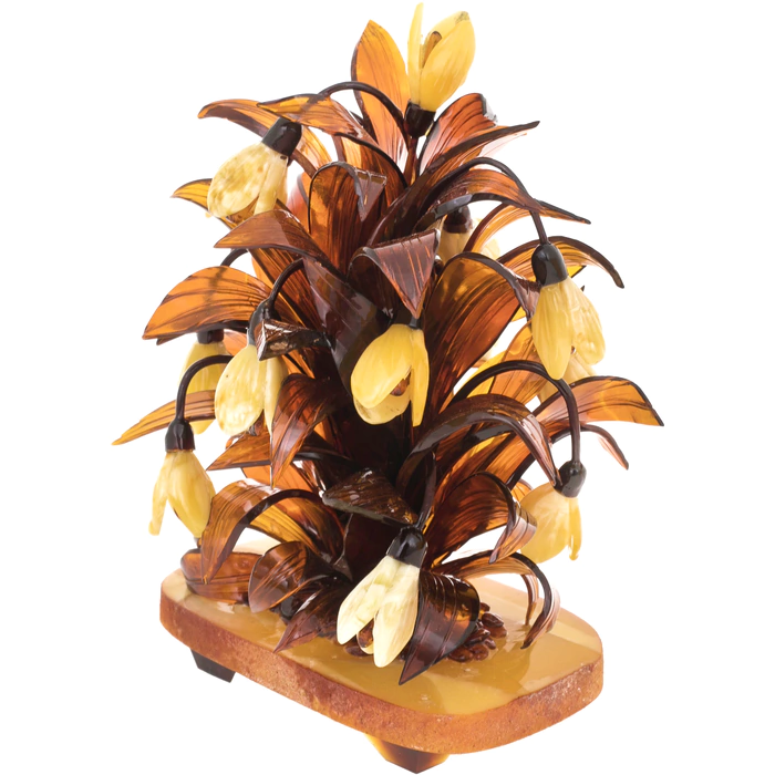 Amber statuette "Bouquet of flowers"