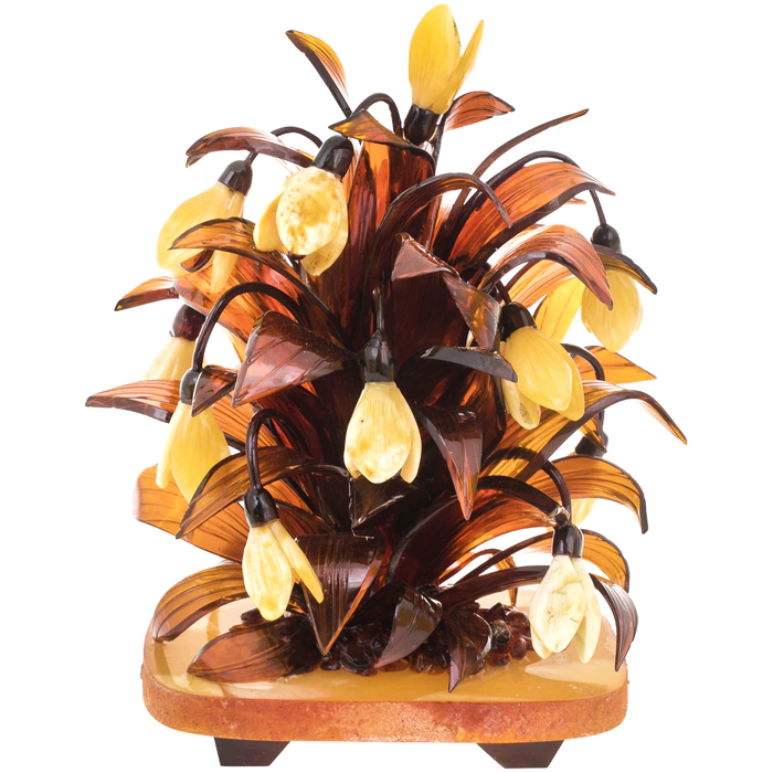Amber statuette "Bouquet of flowers"