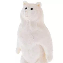 Скульптура из клыка моржа "Медведь" на подставке