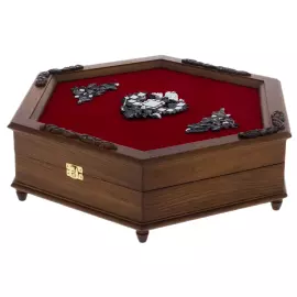 Vodka set made of silver "Imperial Hexagon" for 6 people