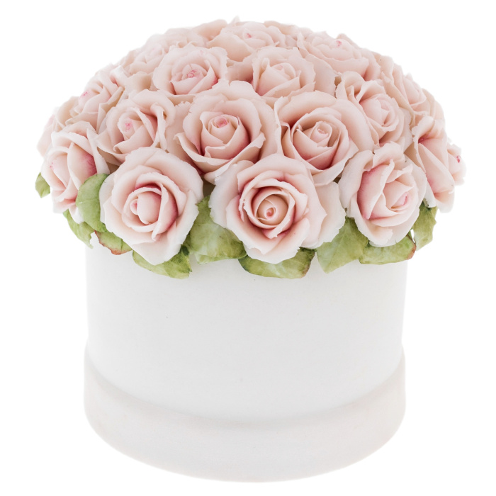 Souvenir made of porcelain "Bouquet of Perfection, Roses" in a gift box