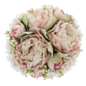 Souvenir made of porcelain "Basket with flowers" small, in a gift box