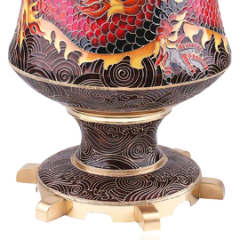 A set for strong drinks "Dragon" made of silver, for 6 people