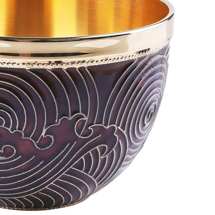 A set for strong drinks "Dragon" made of silver, for 6 people