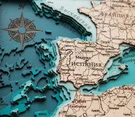 Wooden multi-layered "Map of Africa" to order