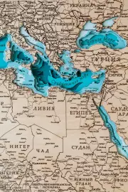 Wooden multi-layered "Map of Africa" to order