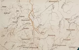 Wooden multi-layered map "Map of Lake Baikal No. 2" to order