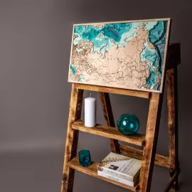 Wooden multilayer map "Map of Russia No. 1" to order