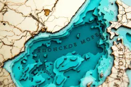 Wooden multilayer map "Map of Russia No. 1" to order