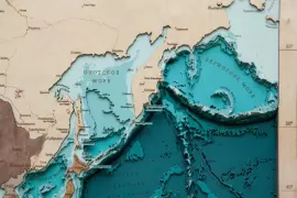 Multi-layered wooden map "World Map No. 5 Premium" to order