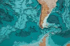 Multi-layered wooden map "World Map No. 5 Premium" to order