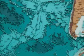 Multi-layered wooden map "World Map No. 5 Premium" to order