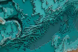 Multi-layered wooden map "World Map No. 5 Premium" to order