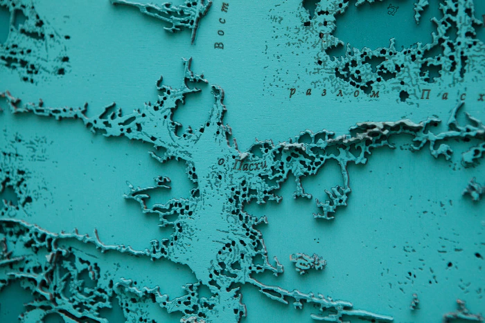 Multi-layered wooden map "World Map No. 5 Premium" to order