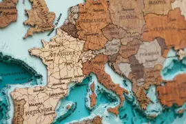 Multi-layered wooden map "World Map No. 5 Premium" to order